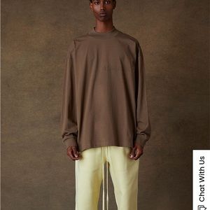 ESSENTIALS Fear of God long sleeve in Wood
